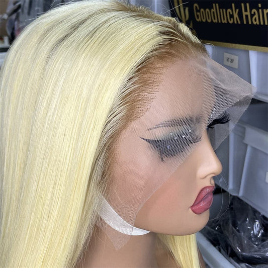 13x4 Transparent full frontal wig deep wave 180% density 613 - Goodluck Hair